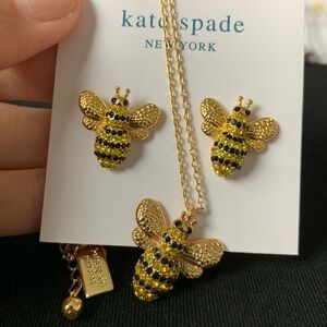 COPY - Kate Spade Gold and Black Bee Jewelry Set